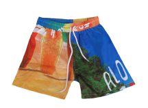 Short de Baño De Polistre Con Cintura Elastizada Regulable Estampado