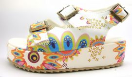 Sandalia con Plataforma 2 Hebillas