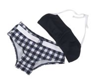 Malla 2 Piezas con Culotte Estampado a Cuadros