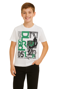 Remera Manga Corta Estampado Tipo Red