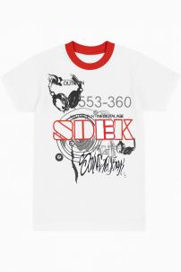 Remera Manga Corta Estampado Auriculares