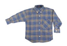 Camisa Manga Corta Estampado Cuadros 