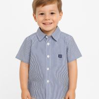 Camisa Manga Corta Estampado Rayado