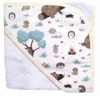 Toallon con Capucha Pique Estampado