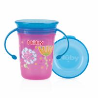 Vaso Antiderrame 360 Wonder Con Asas Flor