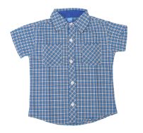 Camisa Bebe Escocesa Azul