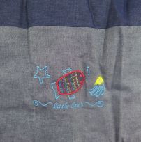 Acolchado Cuna Funcional con Chichonera Bordado de Pez