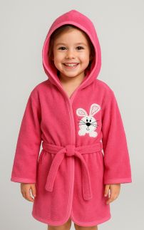 Salida de Baño Bata de Toalla con Capucha Lisa