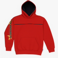 Buzo Frizado con Capucha con Estampado de Dragon en la Espalda