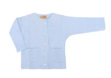 Cardigan de Algodon Rustico con Broches 