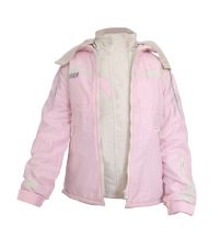 Campera de Microfibra con Capucha y Chaleco Forrado en Polar desmontable