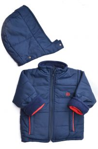 Campera con Wata y Capucha Forrada en Polar