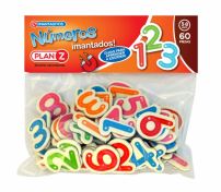 Numeros De Goma con Iman - Magnetico