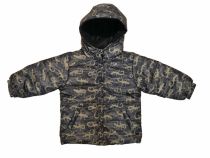 Campera Camuflado Silver y Polar  con  Wata y Capucha 