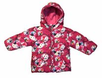 Campera Estampada con  Wata Silver y Polar con  Capucha 