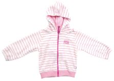 Campera de Plush con Capucha Rayada