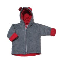 Campera de Polar con Capucha y Orejitas 