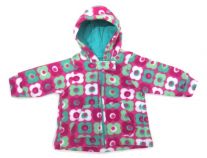 Campera de Polar Con Capucha Estampada Con Flor