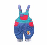 Jardinero Termico con Wata Combinado Bordado Oso y Perro