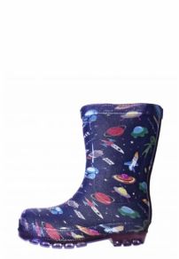 Bota de Lluvia Estampada con Suela Transparente