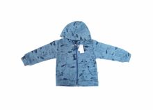 Campera con Capucha Friza Estampado Animales