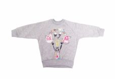 Buzo Algodon Frizado Estampado Jirafa