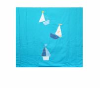 Acolchado 1 Plaza Bordado Barco