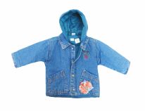 Campera de Jean con Capucha y Wata - Bordada