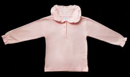 Chomba Manga Larga Con Cuello de Bebe y Volado