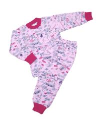 Pijama Frizado Estampado Nena