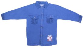 Camisaco Frizado con Cuello de Corderoy