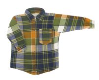 Camisaco con Estampado Escoces y Cierre