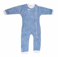 Enterito Algodon Estampado con Pie Rebatible con Cierre