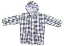 Camisaco con Capucha Estampado Cuadros