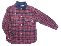 Camisaco con Capucha Estampado Cuadros