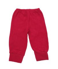 pantalon de polar liso con puño 
