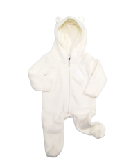 Enterito Simil Piel Bordado y Capucha con Cierre