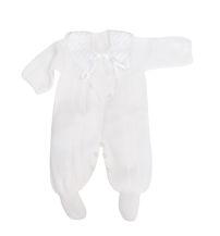 Enterito con Pie Tejido Cuello Baby Bordado