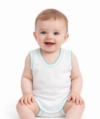 Body Sin Mangas Liso con Picot