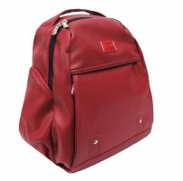 Mochila Maternal Ecocuero Con Cambiador Neceser y Portamamaderas