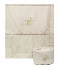 Acolchado Cuna con Conejo Bordado