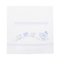 Sabana Algodón Bordada Alta Calidad Cuna - 3 Piezas 