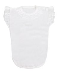 Body Manga Corta con Broderie