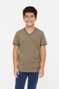 Remera Manga Corta Escote V