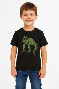 Remera Manga Corta Estampado Dinosaurio