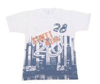 Remera Manga Corta Estampado Edificios Street Wear