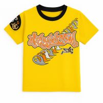 Remera Manga Corta Estampado Urban Metalizado