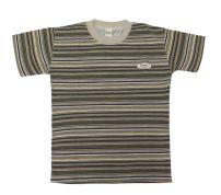 Remera Manga Corta Estampado Rayado