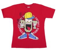 Remera Manga Corta Estampada "Boy"