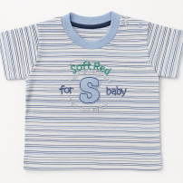 Remera Manga Corta Rayado Bordado Elementary